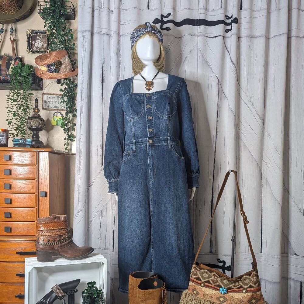 Wash Lab Denim Dress LARGE